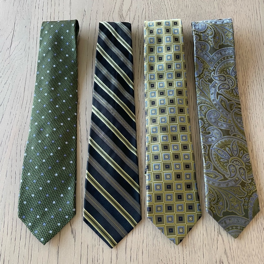 Men’s 4 Tie Lot - XMI, Murano & Nordstrom